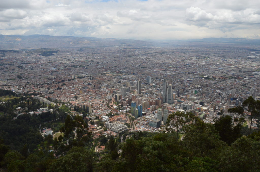 Sicht auf Bogotá